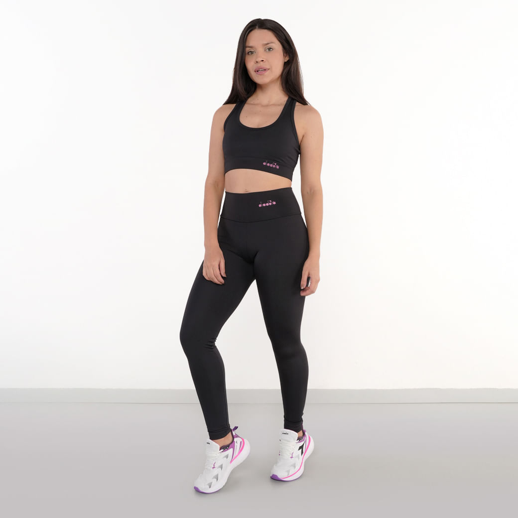 Diadora Legging 60653-PRETO F LEGGING Preto. Poliester -1-